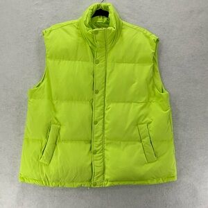 NWT Women's A New Day Puffer Vest Size XL Green (highlighter)